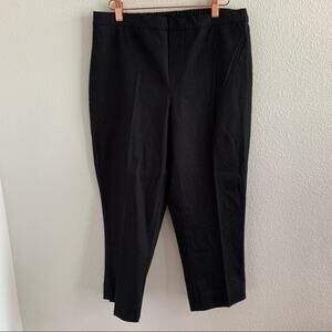 Isaac Mizrahi Live Black Pull On Pants Casual Office Modest Mature 12